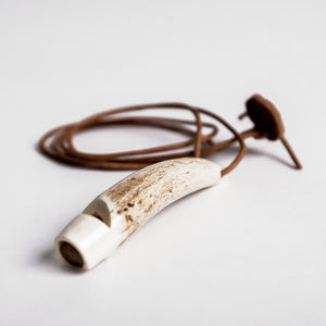 Dog Whistle Stag Horn Hand Carved